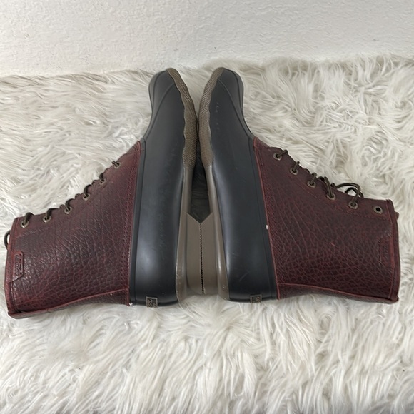 SPERRY MEN'S SALTWATER DUCK BOOT - BLACK/AMARETTO SIZE 13 NEW - Picture 11 of 15